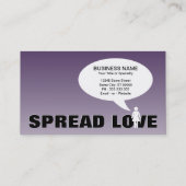 愛を広げる友人のステッキの姿を参照 名刺 (裏面)