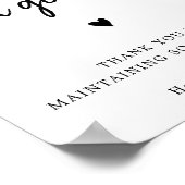 愛を広げる社会的な距離の記号を生成しない ポスター (角)