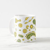 愛を広げ、広げ、バクテリア コーヒーマグカップ (正面左)