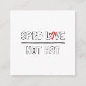 愛を広めて憎まない コーリングカード (正面)