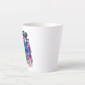 愛を広めて憎まない | LGBTQI+プライド カフェラテマグ (正面)