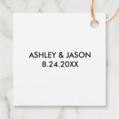 愛を広めないジェルズ結婚の贈り物ラベル、クラフト フェイバータグ (裏面)