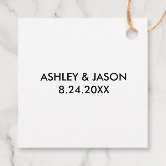 愛を広めないジェルズ結婚の贈り物ラベル、クラフト フェイバータグ (裏面)