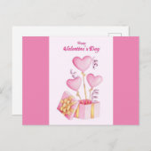 愛を広めようバレンタインデー ポストカード (正面/裏面)
