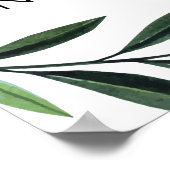 愛を広めよう ばい菌を広めるな 水彩グリーン ポスター (角)