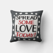 愛を広める今日の装飾用クッション クッション (裏面)