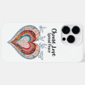 愛を広める平和を選ぶ Case-Mate iPhoneケース (裏面 (横))