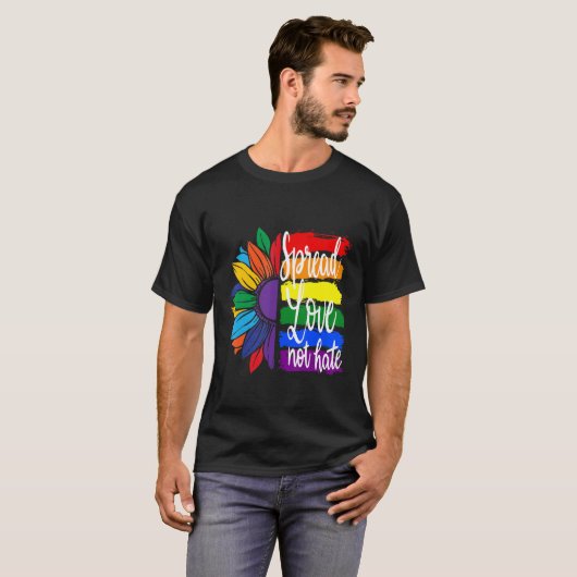 愛を広める憎しみではない, LGBTプライド Tシャツ (正面フル)