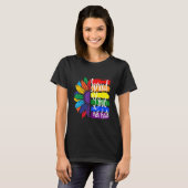 愛を広める憎しみではない， LGBTプライド Tシャツ (正面フル)