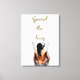 愛を広める キャンバスプリント