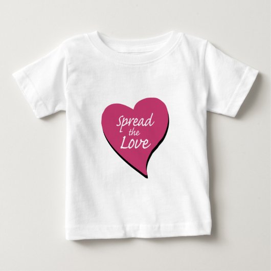 愛を広める ベビーTシャツ (正面)