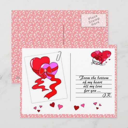 愛を広める ポストカード (正面/裏面)