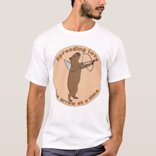 愛を広める、一矢ごとに Tシャツ (正面)