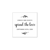 愛を広める |名前をカスタムすると日付結婚の数 ラバースタンプ (インプリント)