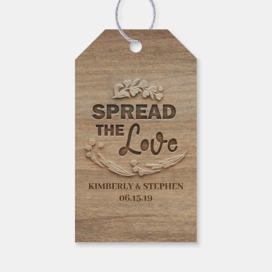 愛を広め結婚る ギフトタグ (裏面)