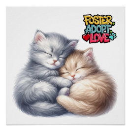 愛を待っているペットの養子縁組 ポスター