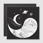 愛を意味する天の神秘的な陰陽 (正面/裏面)