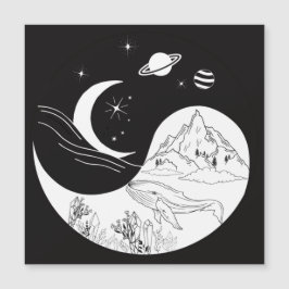 愛を意味する天の神秘的な陰陽