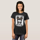愛を愛する女おもしろいの子 Tシャツ (正面フル)