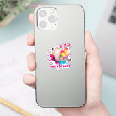 愛を感じる美しいデザイン シール (スマートフォン)