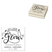 愛を成長させる – 日付を保存 ラバースタンプ (押印)