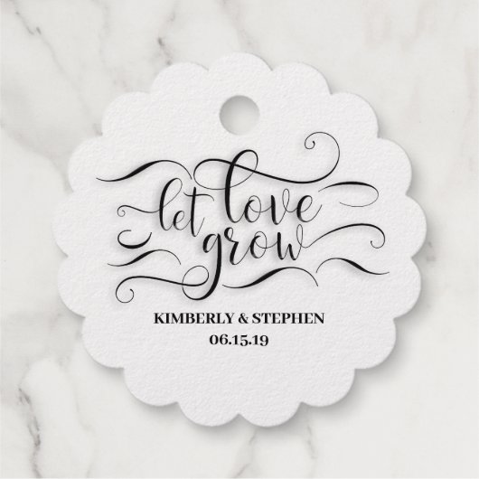 愛を成長させ結婚る フェイバータグ (裏面)