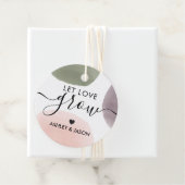 愛を成長ギフトラベル、バラ、セージとブドウ フェイバータグ (インサイチュ)