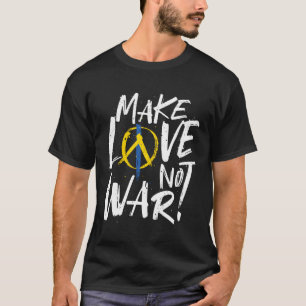 愛を戦争ではなくしウクライナを支援する Tシャツ