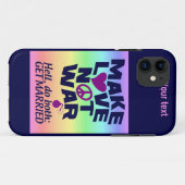愛を戦争ではなくカスタムにするiPhoneのケースメイト Case-Mate iPhoneケース (裏面(横))