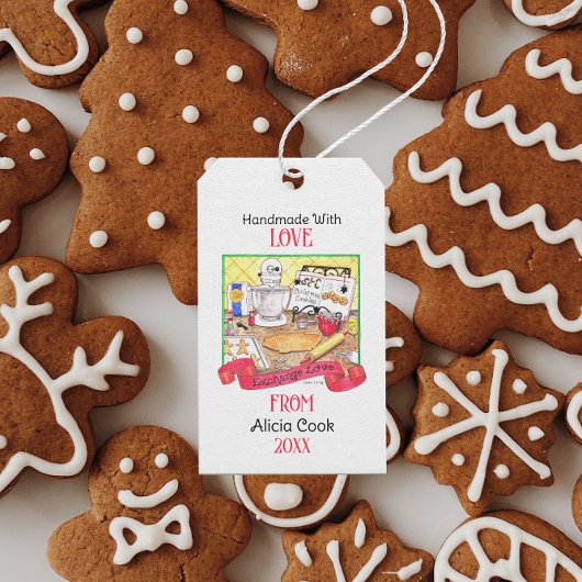 愛を手作りで交換パーソナライズされたする ギフトタグ