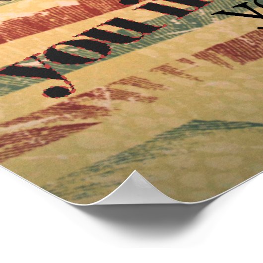 愛を投資する場所で人生を投資する ポスター (角)