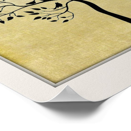 愛を投資する/木で人生を投資する場所 ポスター (角)