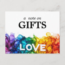 🌈愛を持つギフトLGBTQに絵を描ついて エンクロージャーカード