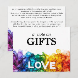 🌈愛を持つギフトLGBTQに絵を描ついて エンクロージャーカード