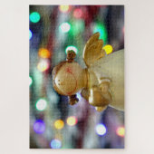 愛を持つクリスマスエンジェルハート ジグソーパズル (縦)