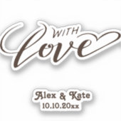 愛を持つミニマル主義者 シール (正面)