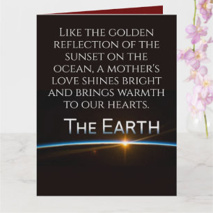 愛を持賛美ちて幸せな母の日を過ごす カード