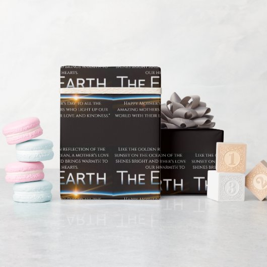 愛を持賛美ちて幸せな母の日を過ごす ラッピングペーパー (ベビーシャワー)