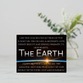 愛を持賛美ちて幸せな母の日を過ごす 箔シーズンポストカード (立ち正面)