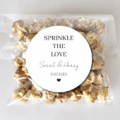 愛を振りかけるパーソナライズされた結婚る ラウンドシール