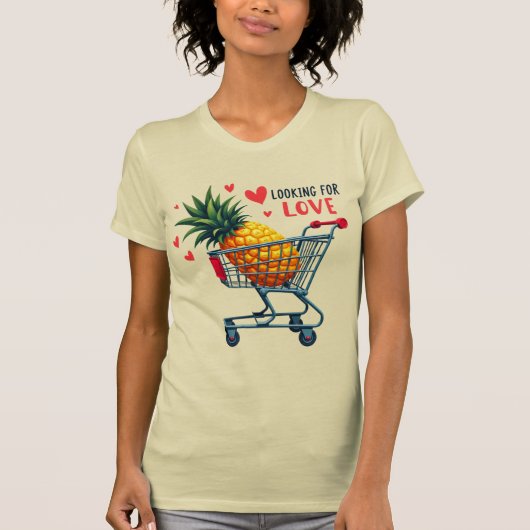 愛を探して – Pineappleデートすること流行 Tシャツ (正面)