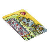 愛を探すロボットかわいいハート自動販売機 マグネット (右側)