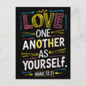 愛を放ち、統一を受け入れる ポストカード (正面)