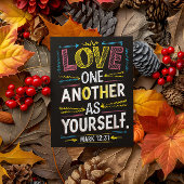 愛を放ち、統一を受け入れる ポストカード