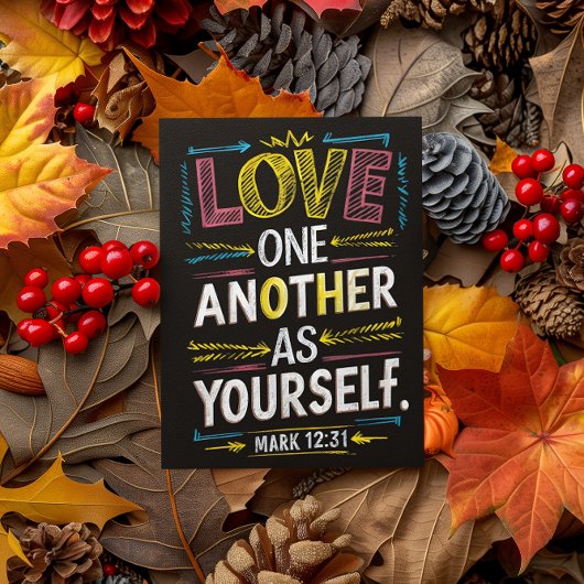 愛を放ち、統一を受け入れる ポストカード