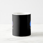 愛を教える自由 アメリカ国旗 愛国教師 4th コーヒーマグカップ (中央)