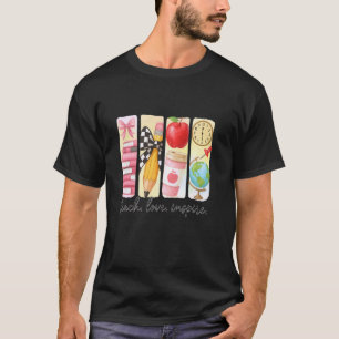 愛を教え励ます先生の教室アート Tシャツ