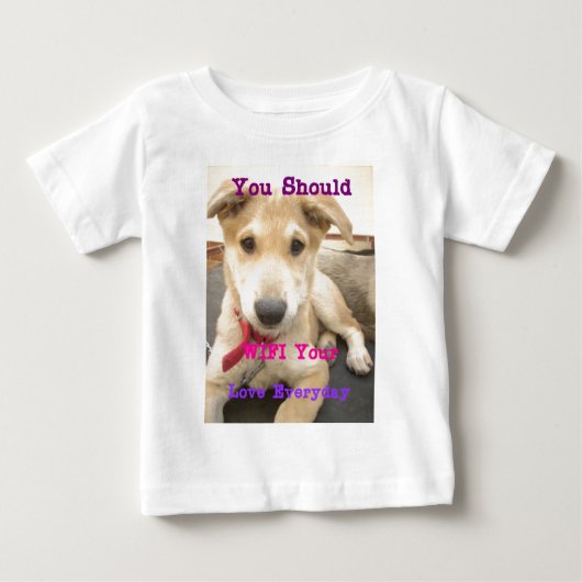 愛を日々伝えたい ベビーTシャツ (正面)