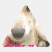 愛を日々伝えたい 三角形シール (正面)