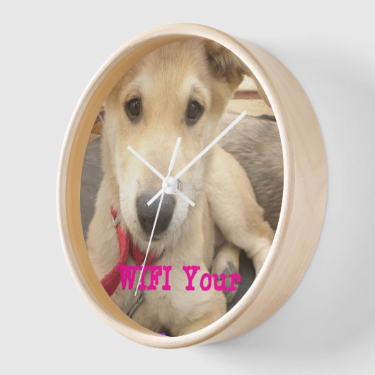 愛を日々伝えたい 壁時計 (傾斜)